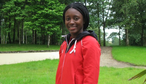 josanne lucas at the t & t olympic camp in cardiff wales